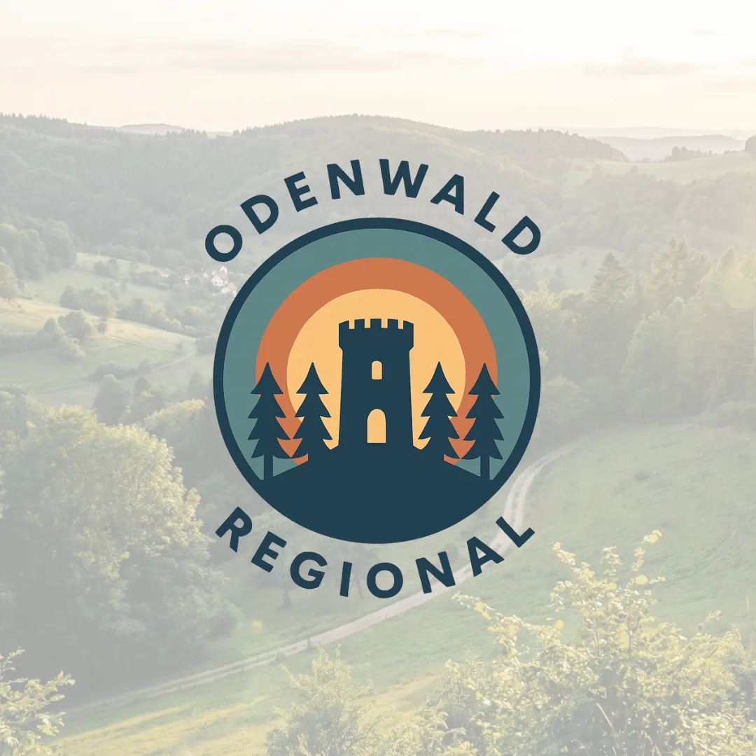 Logo von Odenwald Regional vor einer Landschaftsaufnahme